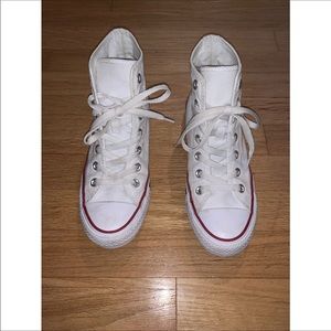 White Hightop Converse